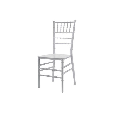 SEDIA CHIAVARINA TIFFANY BIANCA IN POLIPROPILENE PEZZI 2 CM. 40x45x91H