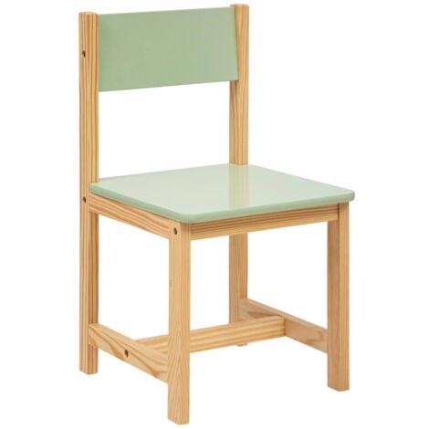 Sedia classic in legno e pino 29x29cm verde - Atmosphera créateur d'intérieur