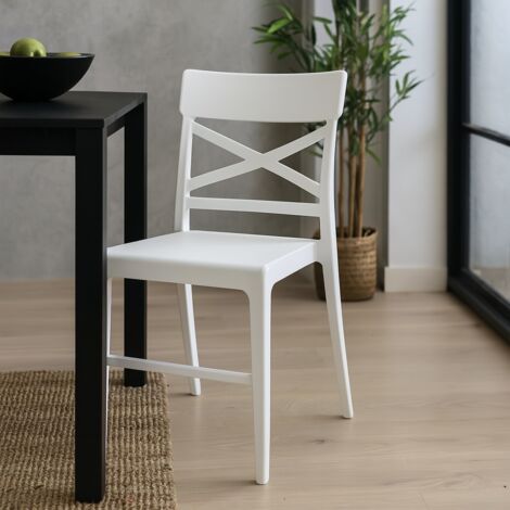 SEDIA CLIZIA 44X51XH84CM BIANCA
