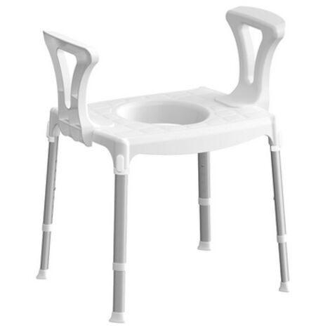 SEDIA COMODA CON BRACCIOLI- Bianco- DH- pezzi 1