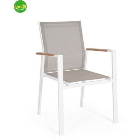 Sedia con Braccioli Heta Bizzotto Bianco