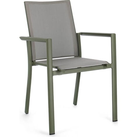 Sedia Con Braccioli Konnor Verde
