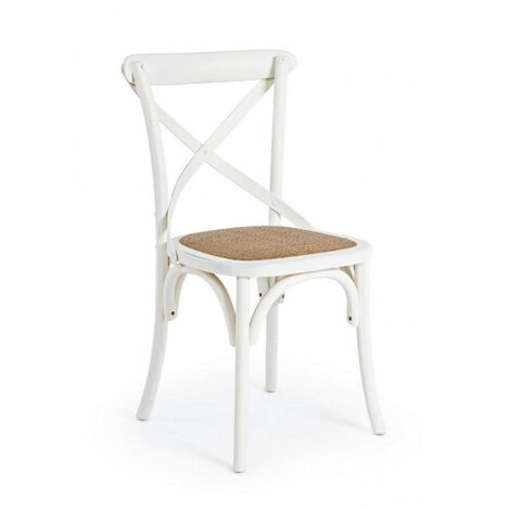 Sedia Cross Bianco in Legno