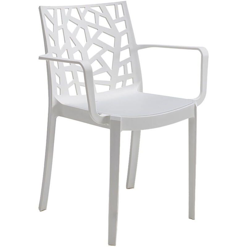Sedia In Polipropilene 'matrix Armchair' Bianco