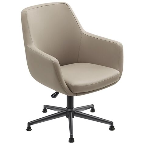 Sedia da conferenza Volos - Taupe - Pelle PU
