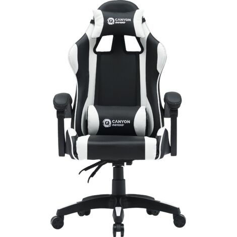 Sedia da gaming CANYON Core SGCH2 nera e bianca