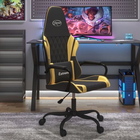 Sedia da Gaming Nera e Oro in Similpelle vidaXL74359
