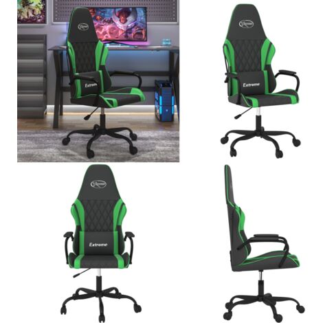 Sedia da Gaming Nera e Verde in Similpelle - Seduta gaming - Comfort gaming
