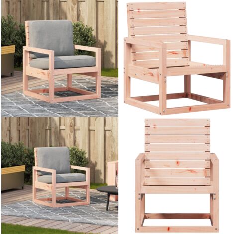 Sedia da Giardino 57,5x63x76 cm in Legno Massello di Douglas - Sedia da giardino Douglas - Sedia da esterno in legno