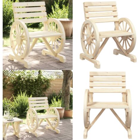 Sedia da Giardino 58x58x78,5 cm in Legno Massello di Abete - Sedia da esterno - Sedia da patio