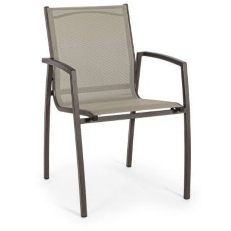 Sedia da giardino bizzotto hilde in alluminio bianco