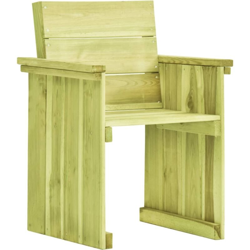 Sedia da Giardino in Legno di Pino Impregnato Vidaxl 84840