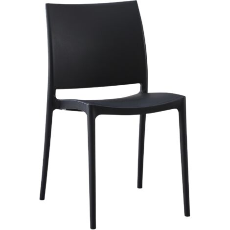 Sedia da giardino Meton nero