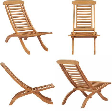 Sedia da Giardino Pieghevole 50x90x69 cm Legno Massello di Teak - Sedia pieghevole - Legno di teak