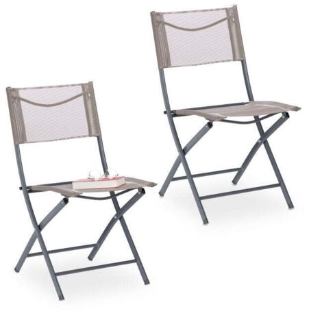 Sedia da giardino pieghevole Set di 2