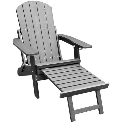 Sedia da giardino SenS-Line Montreal relax - Plastica HIPS - Grigio