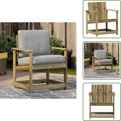 Sedia da patio - vidaXL Sedia da Giardino 62x56x77 cm in Legno Impregnato di Pino - Sedia da terrazza