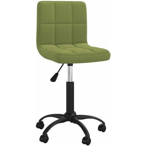 Sedia da Pranzo Girevole Verde Chiaro in Velluto vidaXL