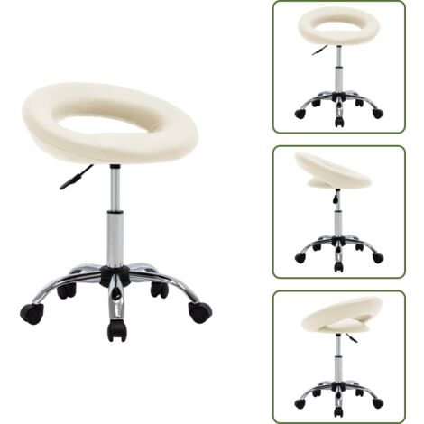 Sedia da pranzo in similpelle - vidaXL Sedia da Pranzo Girevole Crema in Similpelle -