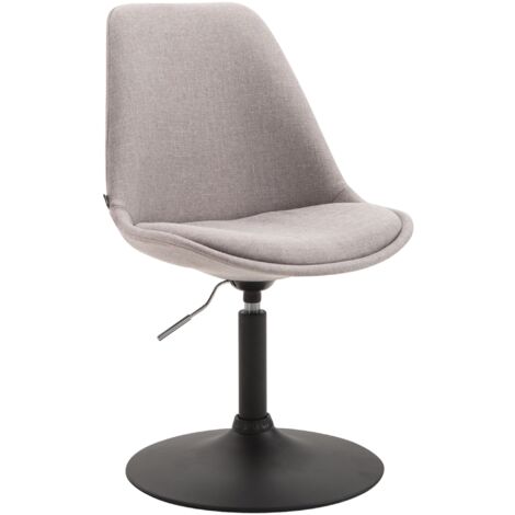 Sedia da pranzo MAVERICK in tessuto grigio nero