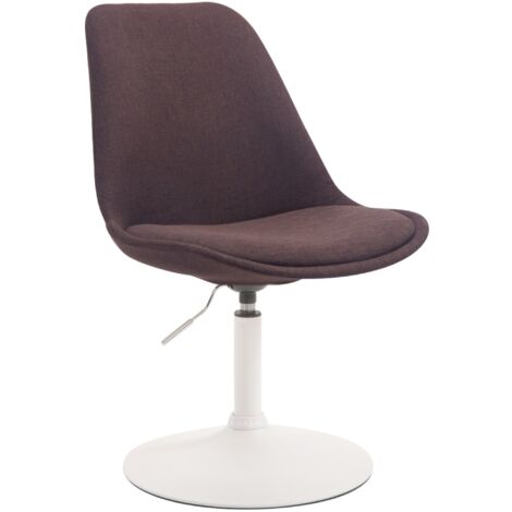Sedia da pranzo MAVERICK in tessuto marrone bianco