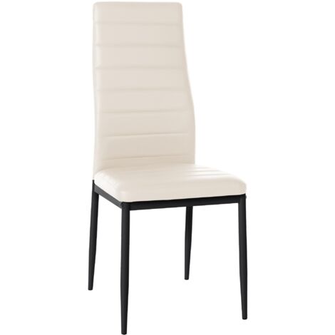 Sedia da pranzo Mayfair crema Finta pelle