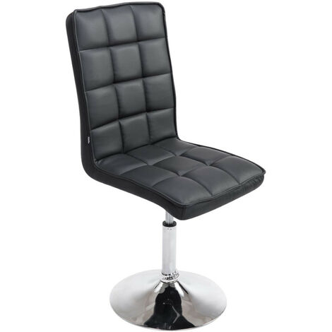 Sedia da pranzo Peking V2 in similpelle nero