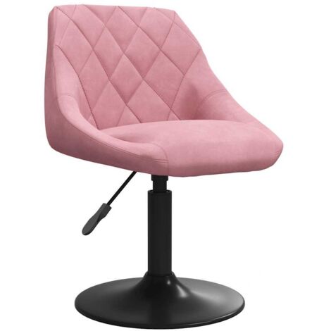 Sedia da Pranzo Rosa in Velluto vidaXL
