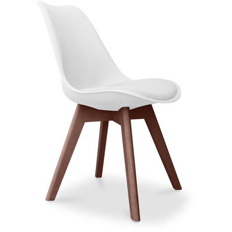 Sedia da pranzo - Stile Scandinavo - Denisse   Bianco