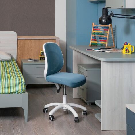 Sedia da scrivania blu per cameretta  Sedia con rotelle