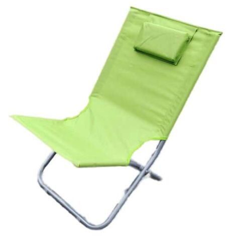 Sedia da Spiaggia Silver con Poggiatesta - 63x48x75 cm