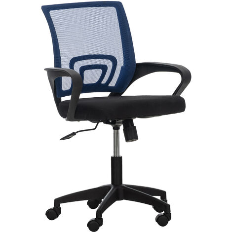 Sedia da ufficio Auburn con ruote blu
