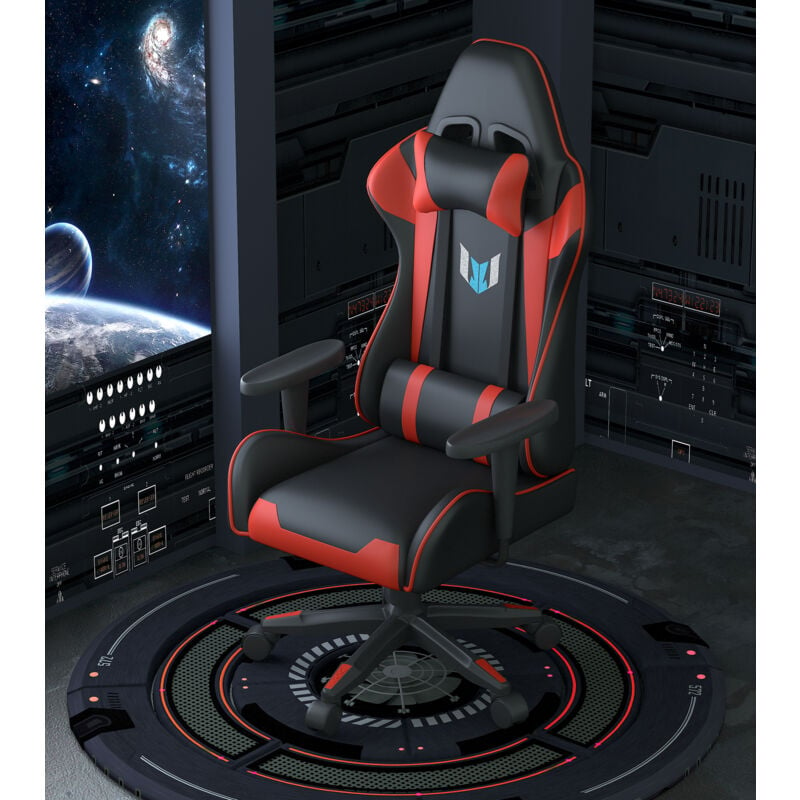 Bigzzia - Sedia da Ufficio Poltrona Ufficio - Sedia Gaming Ergonomica - Sedia da Gioco con Schienale Regolabile - Poltrona Gaming Sedia da corsa