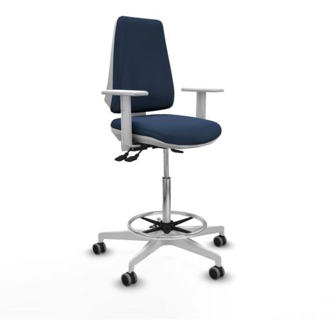 Sedia da Ufficio Elche Piqueras y Crespo B5B026G Blu Marino Alta