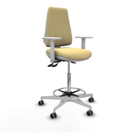 Sedia da Ufficio Elche Piqueras y Crespo B5B026G Crema Alta