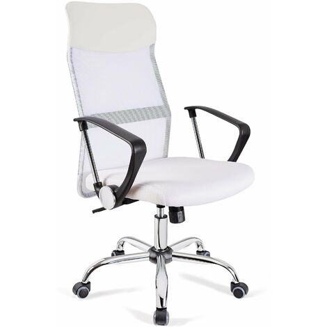 Sedia da ufficio ergonomica "Dakar" con ruote, poltrona presidenziale per scrivania