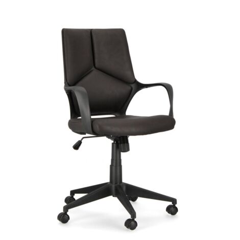 Sedia da ufficio ergonomica "Damon" presidenziale con braccioli -Schienale Basso Nero