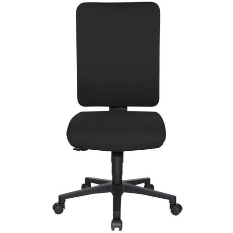 Sedia da ufficio girevole con tecnologia sincronizzata, nera, altezza regolabile da 450 a 550 mm, capacità di carico 110 kg