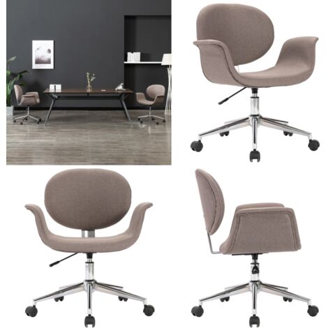 Sedia da Ufficio Girevole Grigio Talpa in Tessuto - Seduta ergonomica - Sedia da ufficio in tessuto