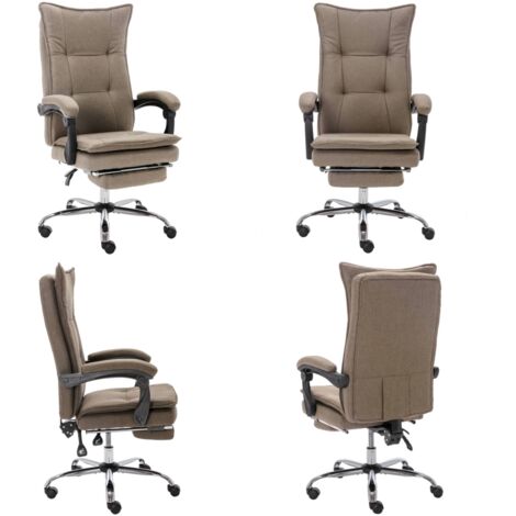 Sedia da Ufficio Grigio Talpa in Tessuto - Ergonomica - Schienale reclinabile