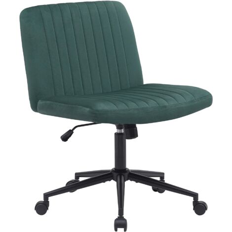 Sedia da ufficio Kingman verde Velluto