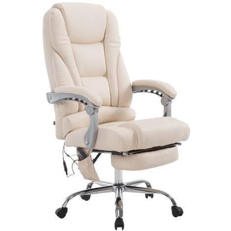Sedia da ufficio massaggiante PACIFIC crema