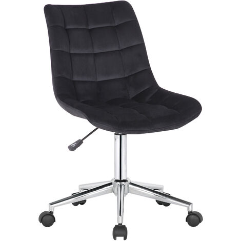Sedia da ufficio Medford in velluto nero