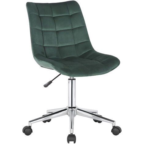 Sedia da ufficio Medford in velluto verde