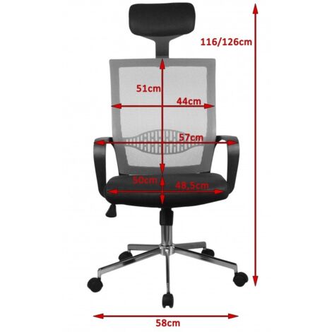 Sedia da ufficio OCF9 in rete Rosso