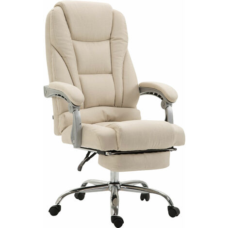 Sedia da ufficio Pacific in tessuto crema