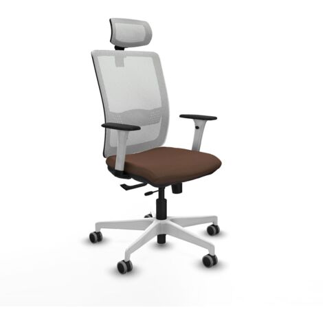 Sedia da Ufficio Piqueras y Crespo 1B026G2 Bianco Marrone scuro