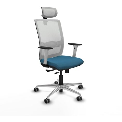 Sedia da Ufficio Piqueras y Crespo 1B086G2 Bianco Verde petrolio