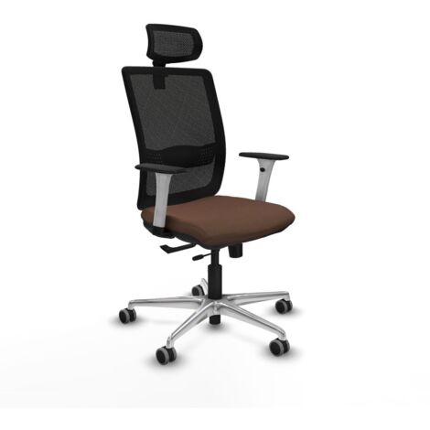 Sedia da Ufficio Piqueras y Crespo 1B086G2 Nero Marrone scuro