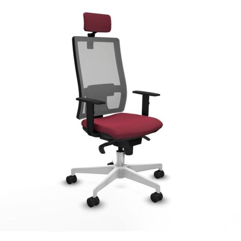 Sedia da Ufficio Piqueras y Crespo 1D026N2 Rosso Granato